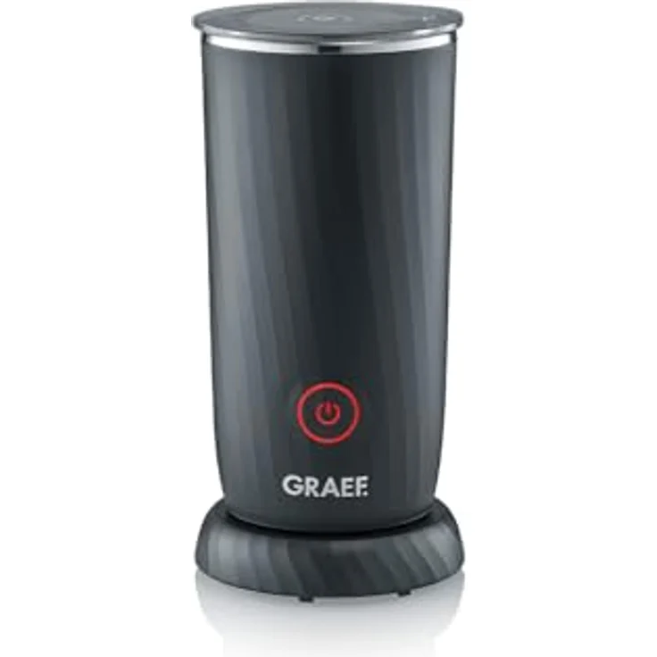 Graef MS402 Milchaufschäumer, 240 ml Edelstahl schwarz mit automatischer Abschaltung und Touch-Bedienung – Bild 1