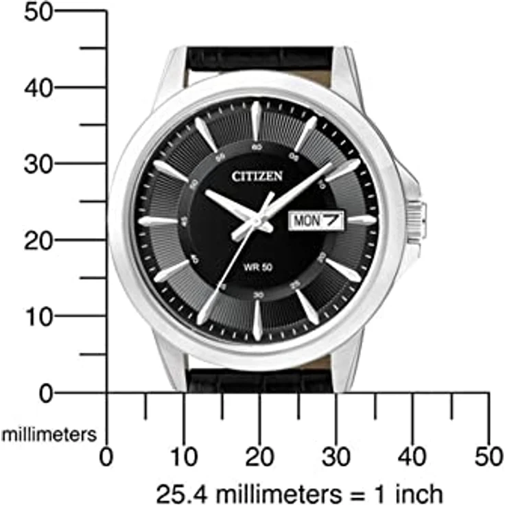 Citizen Armbanduhr Herren Chronograph Basic Herren BF2011 01EE, Analoguhr, 41 mm, schwarz – Bild 5