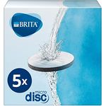 BRITA Wasserfilter MicroDisc 5er Pack, Filter für alle BRITA Trinkflaschen und Karaffen zur Reduzierung von Chlor, Mikropartikel und anderen geschmacksstörenden Stoffen im Leitungswasser