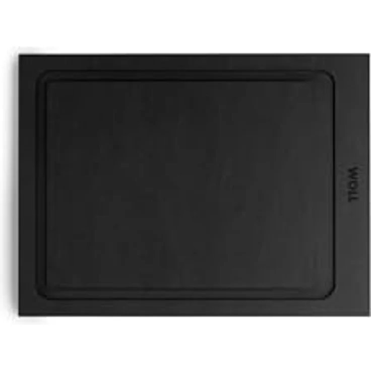 Woll Cut & Serve Schneidebrett, 30 x 22 cm, 7 mm hoch, aus FSC-zertifiziertem Papierverbundstoff, BPA- und VOC-frei, Hitzebeständig bis 175°C, spülmaschinenfest, mattschwarz – Bild 2