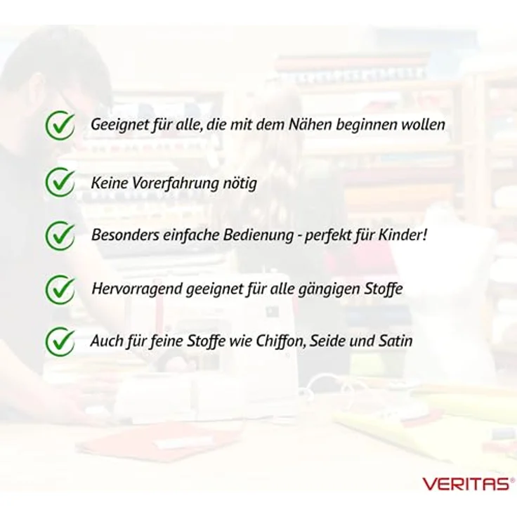 Veritas Sarah  Nähmaschine, weiß – Bild 2