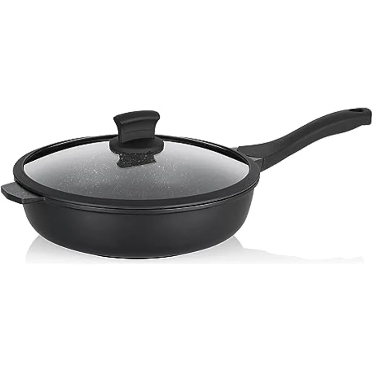 kela Schmorpfanne Stella Nova, Ø 28 cm, Aluguss, Allherdboden, antihaftbeschichtet, hitzebeständig bis 180° C, 12227