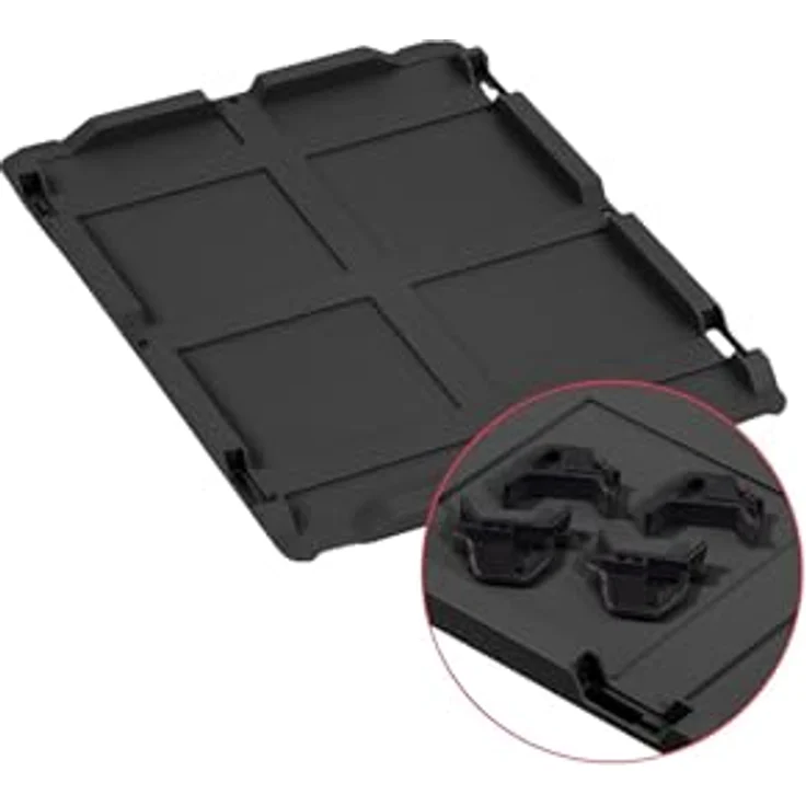 PROREGAL Eurobox NextGen Color SparSet, 10x Transportbox mit Auflagedeckel, Schiebeschnappverschlüssen, 44L, Schwarz, HxBxT 22x40x60cm – Bild 2