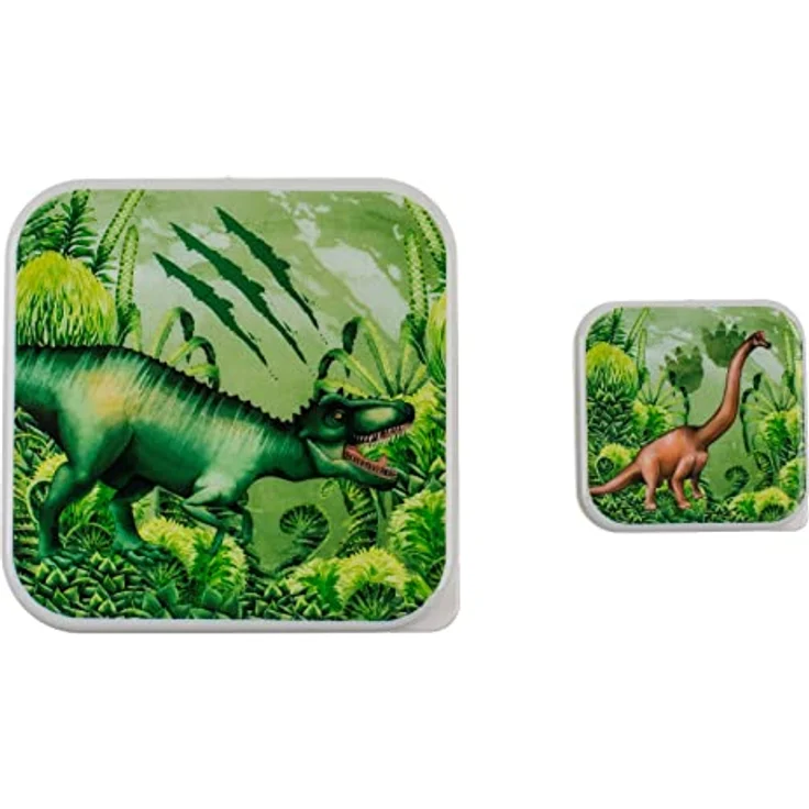 ootb Brotdosen Lunchbox Brotbüchsen »Dinosaurier« Schule Kindergarten Vesper 4er Set – Bild 3