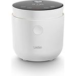 Lauben Low Sugar Reiskocher Rice Cooker mit Low-Sugar-Funktion, Fassungsvermögen 1,5l, verzögerter Start, Warmhalten, Innenbehälter spülmaschinengeeignet, Antihaftbeschichtung (White)