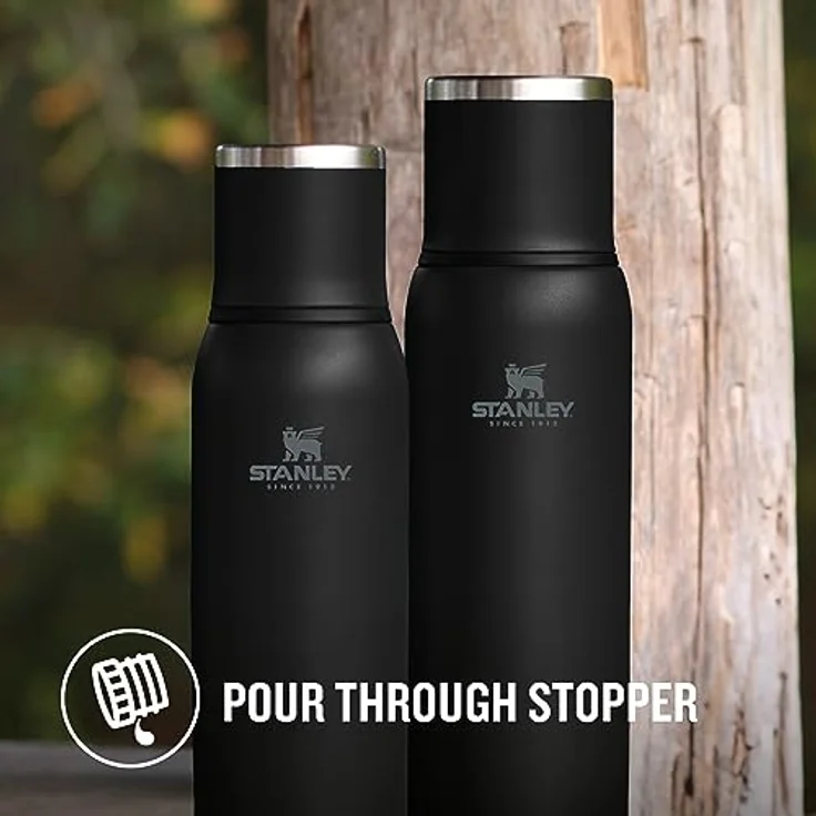 Stanley Adventure To-Go Thermosflasche 0.75L - Auslaufsicher - 20 Stunden heiß - 25 Stunden kalt - BPA frei - Black – Bild 5