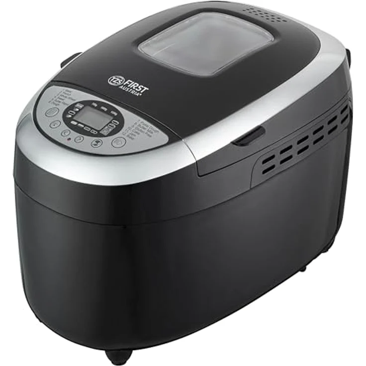 TZS First Austria Brotbackautomat mit 12 Automatikprogrammen, 700g-1000g-1250g Füllmenge, Timer, einstellbare Bräunungsgrade und Warmhaltefunktion - 850W – Bild 1