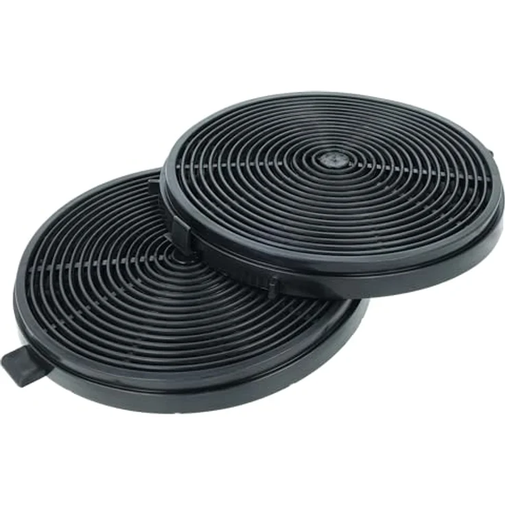 vhbw 2x Aktivkohlefilter für PKM Dunstabzugshauben, 11,8 cm, schwarz - Zuverlässiger Ersatzfilter gegen Geruchsbildung und Ablagerungen – Bild 1