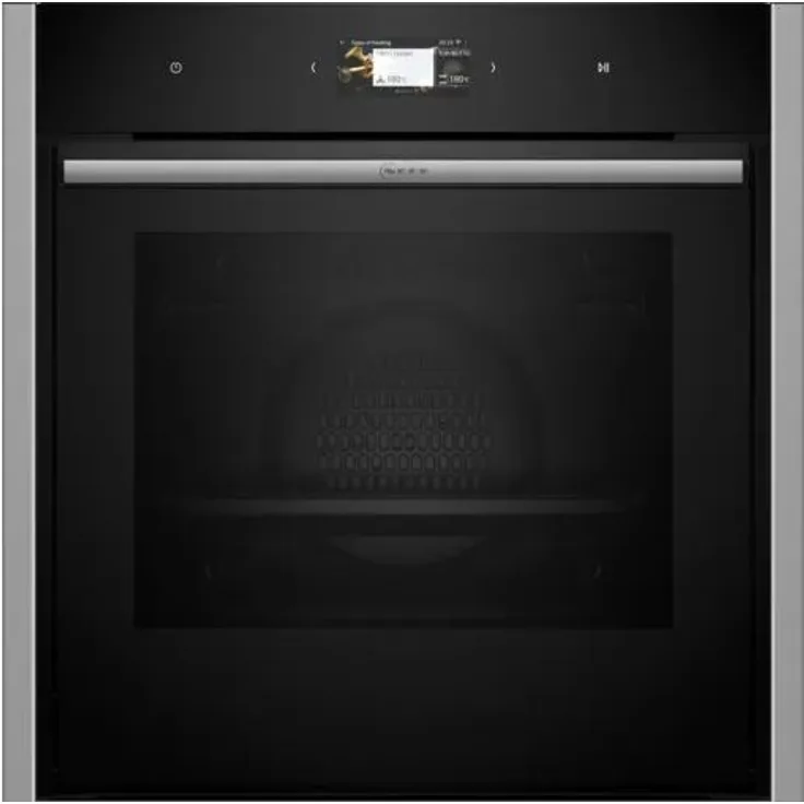 Neff BMK6430CS Slide & Hide Einbaubackofen groß N 90, 60 x 60 cm Edelstahl mit AutoClean und Clip-Vollauszug 38 x 455 x 375 mm, versandkostenfrei