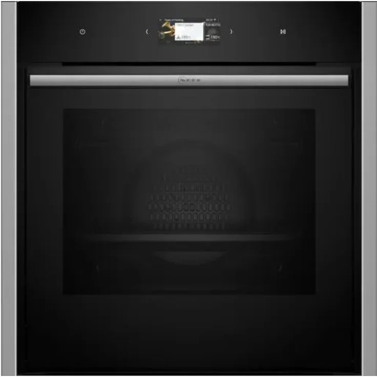 Neff BMK6430CS Slide & Hide Einbaubackofen groß N 90, 60 x 60 cm Edelstahl mit AutoClean und Clip-Vollauszug 38 x 455 x 375 mm, versandkostenfrei