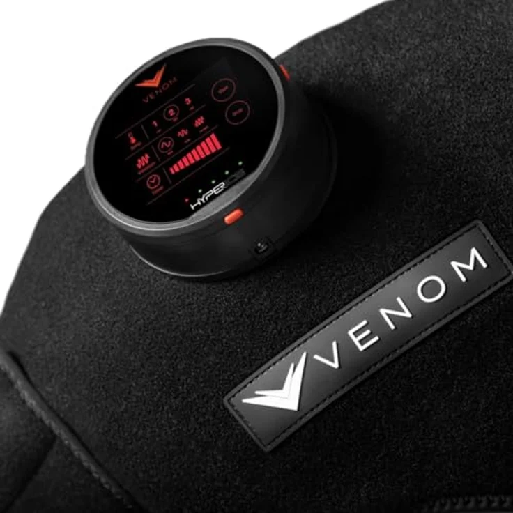 Hyperice Venom, Massagegerät mit Wärme- und Vibrationstechnologie für Schulter und Knie, schwarz – Bild 4