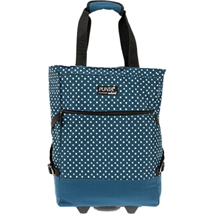 Punta Shopping Roller, dunkelblau-weiß, 36x50x20cm – Bild 3