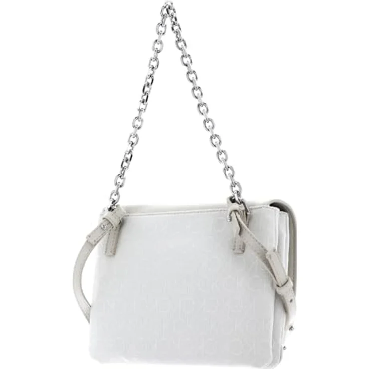 Calvin Klein Re-Lock Umhängetasche, beige, 21 cm x 4 cm x 17 cm, 23% Polyurethan, 77% Polyester – Bild 4