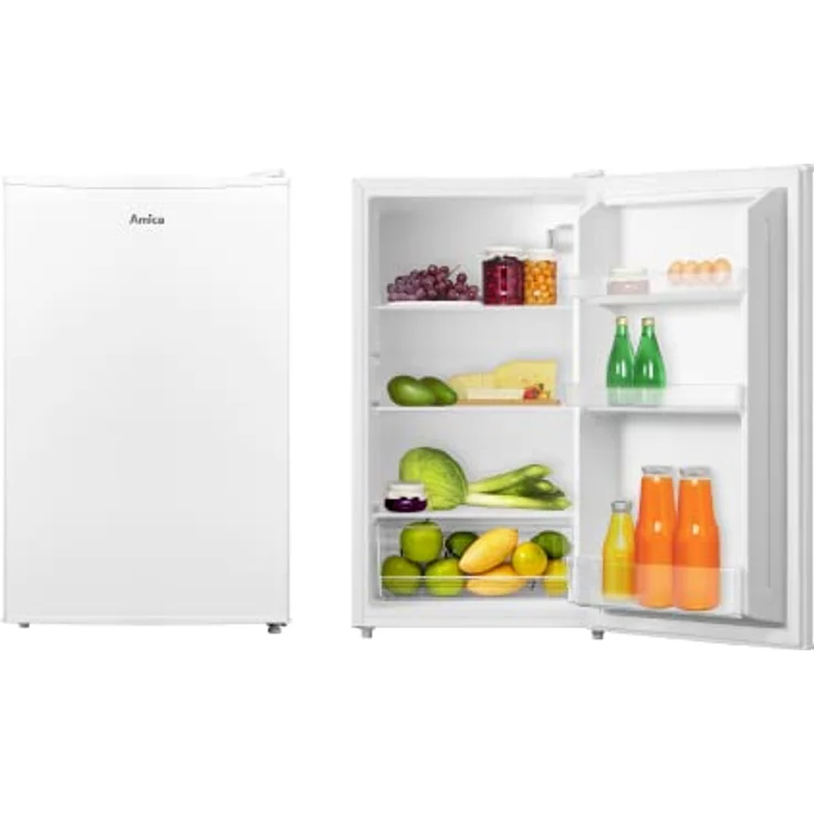 Amica VKS 351 151 W Vollraum-Kühlschrank (ohne Gefrierfach) / Weiß / 86,4cm x (H) 47,2x (B) x 44,6cm (T) / LED-Beleuchtung/mit Gemüseschublade – Bild 1