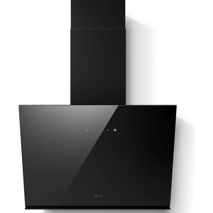 Elica Just Dry BL/A/55, Kopffreihaube 55 cm, Schwarz, 3 Leistungsstufen, Touch Control, inkl. Aluminium-Fettfilter