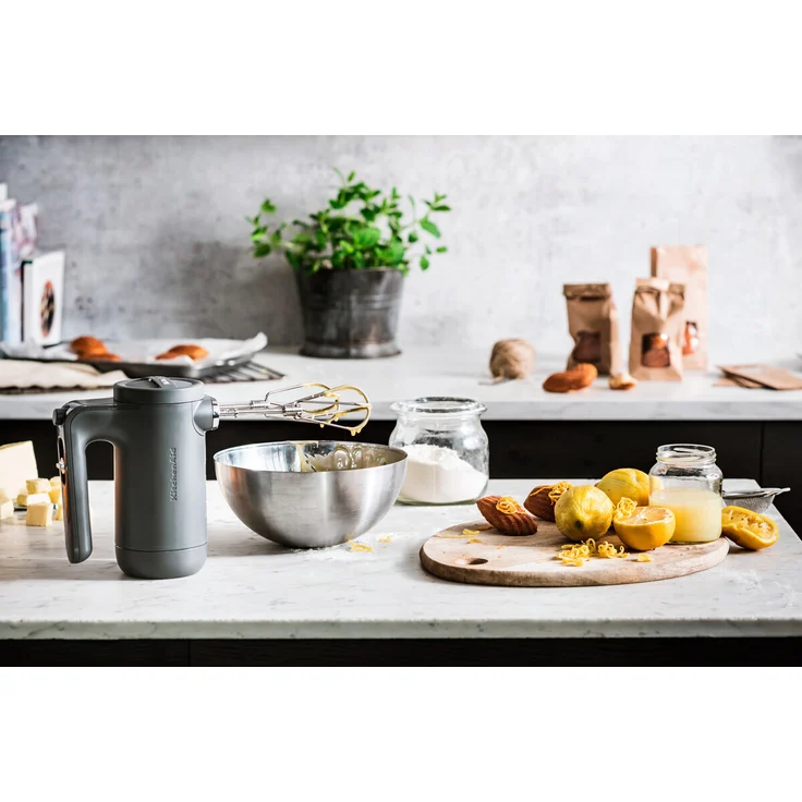 KitchenAid 5KHMB732EDG Handmixer, 16W, 7 Geschwindigkeiten, kabellos, Kunststoff, dunkelgrau, Serie: 5KHMB732 – Bild 7