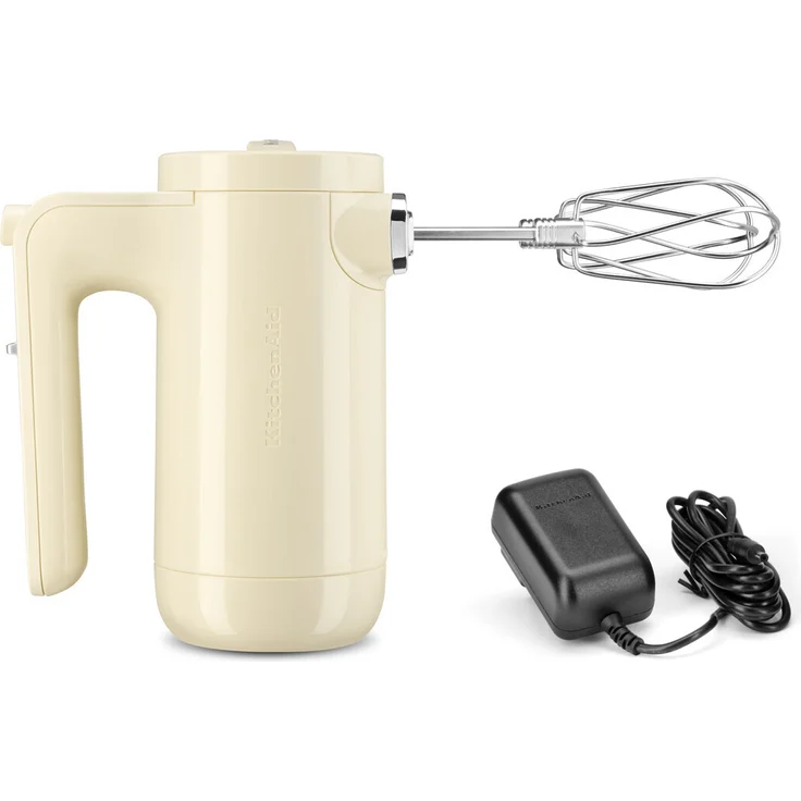 KitchenAid 5KHMB732EAC Handrührer-Akku mit 7 Geschwindigkeitsstufen, 16W, kabellos, Kunststoff, crème, Serie: 5KHMB732 – Bild 5