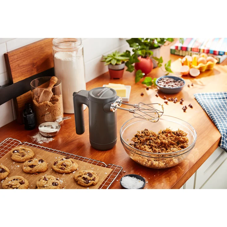 KitchenAid 5KHMB732EDG Handmixer, 16W, 7 Geschwindigkeiten, kabellos, Kunststoff, dunkelgrau, Serie: 5KHMB732 – Bild 6