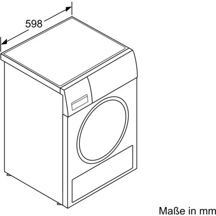 Siemens WQ33G2D40, Wärmepumpentrockner, A+++, Fassungsvermögen 8 kg, Standgerät, Breite 59,8 cm, LED-Display, Knitterschutz – Bild 4