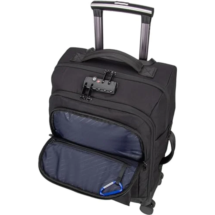 Cabaïa Trolley Soft Suitcase, 4 Rollen, Bordgepäck, A4-Unterlagen fassend, klein – Bild 4