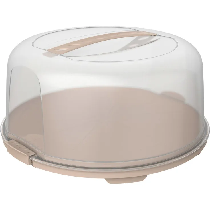 ROTHO Kuchentransportbox Rotho Tortenglocke Fresh hoch meadow rose, Samt - Lebensmittelaufbewahrung mit praktischem Verschlusssystem