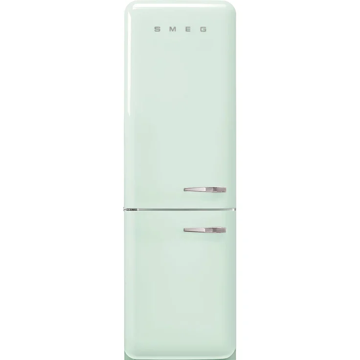 SMEG FAB32LPG6 Kühl-/Gefrierkombination, 331 l, linksanschlag, Pastellgrün, 50s Style, No Frost, automatische Abtauung