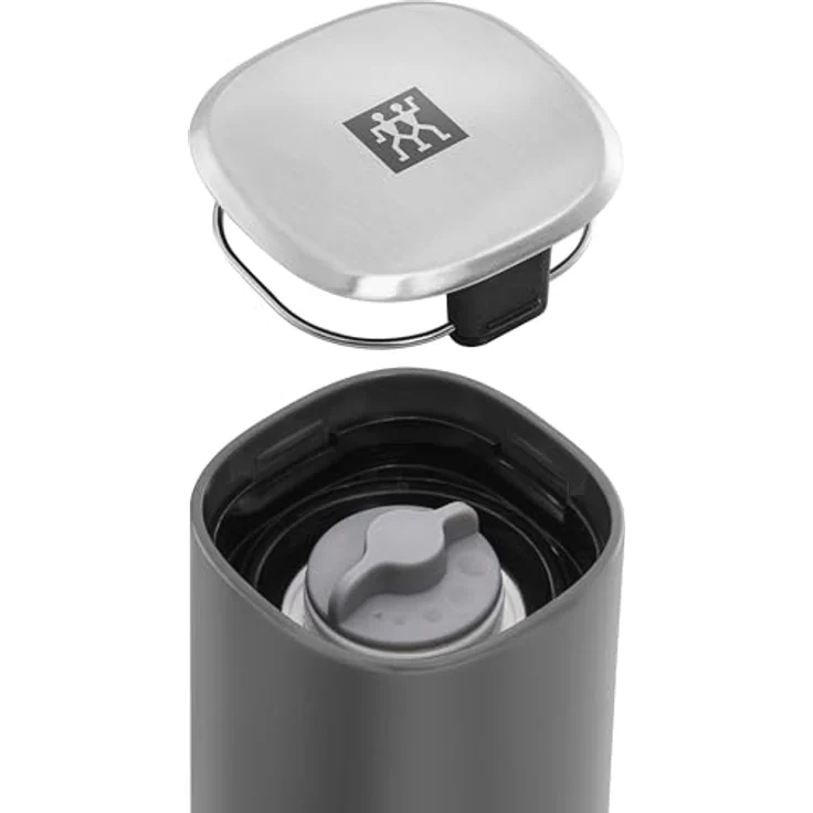ZWILLING Spices Gewürzmühle, Keramikmahlwerk stufenlos verstellbar für Salz, Pfeffer und Gewürze, grau – Bild 2