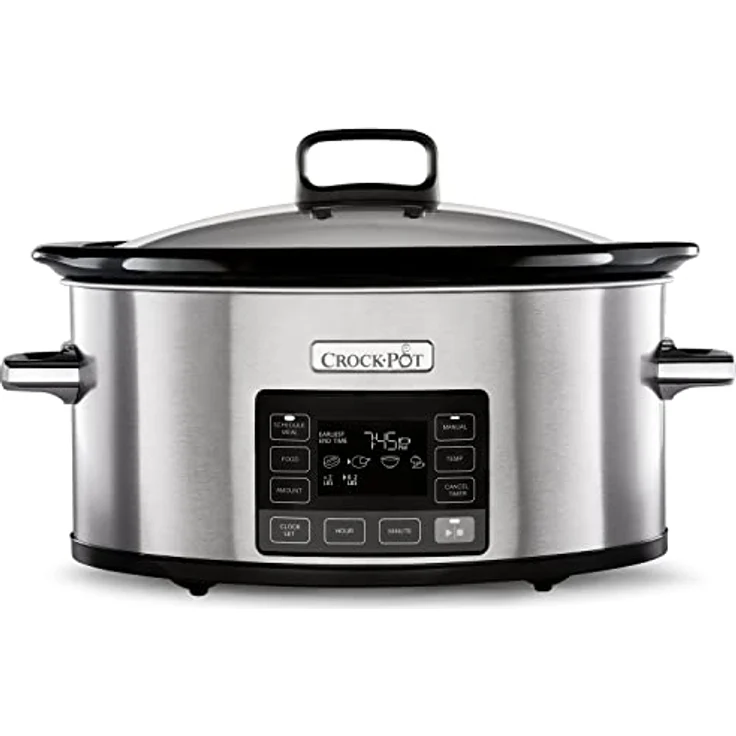 Crock-Pot CSC066X digitaler Schongarer, 240w, 5,6L ,Glasdeckel, Timer, Edelstahl, silber – Bild 5