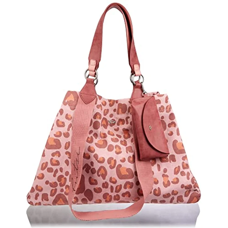 Fritzi aus Preußen Izzy Canvas Shopper Tasche, 45 cm, 100% Baumwolle, pink – Bild 1