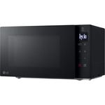 LG MH6032GAS Mikrowelle mit Smart Inverter Technologie, 20 Liter Kapazität, 1050 W, antibakterielle EasyClean-Beschichtung, schwarz