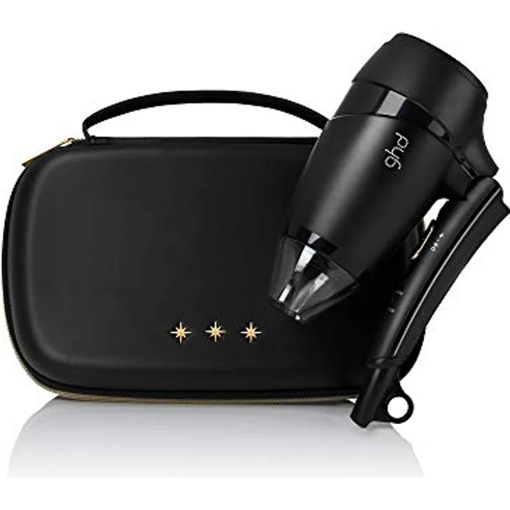 ghd FLIGHT hair dryer mit Klappgriff, perfekt für Reisen, sehr leicht & handlich, Spannungsanpassung, schwarz