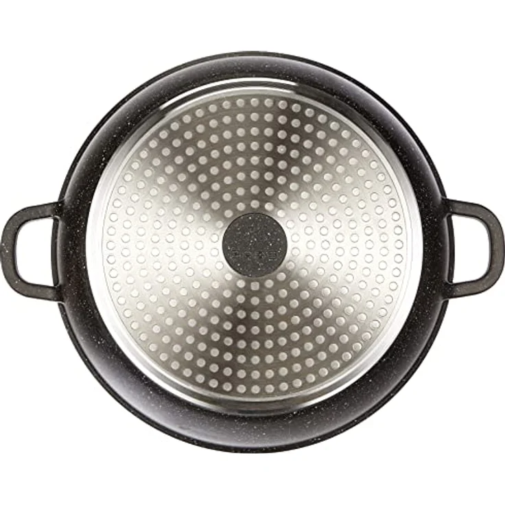 Kamberg 0008041 – Kochtopf 28 cm – Aluminiumguss – Beschichtung in Steinoptik – Mit Glasdeckel – Für alle Herdarten, auch Induktion – PFOA‑frei, Aluminium, grau, 28 cm – Bild 5