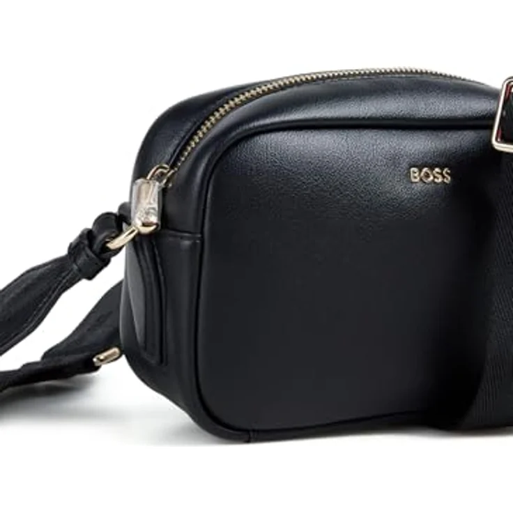 Hugo Boss Bodybag Sandy CB, elegante Crossbody Bag aus weichem Kunstleder, schwarz, 20 x 7 x 13 cm – Bild 6