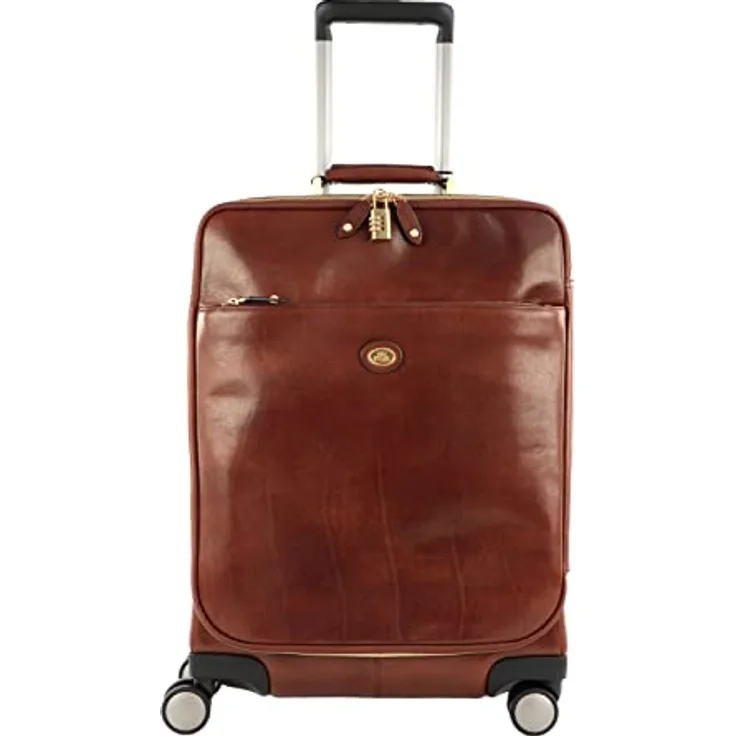 The Bridge Viaggio 4-Rollen Kabinentrolley Leder 53 cm