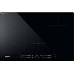 Whirlpool WL S2177 CPNE, Induktionskochfeld mit 4 Brennern, 77 cm, Glaskeramik, FlexiCook Technologie, schwarz