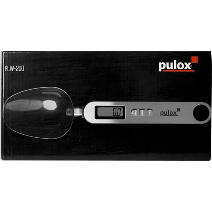 Pulox Löffelwaage PLW-200 mit drei Löffeln 25 ml, 45 ml und 180 ml von 0,1 g genau bis 500 g Tragkraft Digitale Küchenwaage, Feinwaage – Bild 5