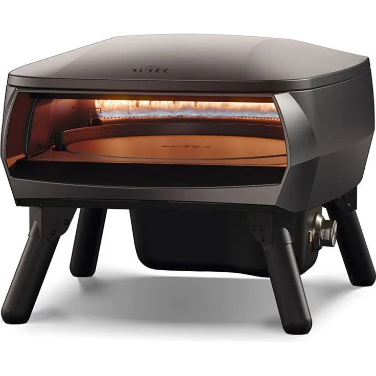 WITT Piccolo Rotante 16", Gas-Pizzaofen mit rotierendem Pizzastein, schwarz