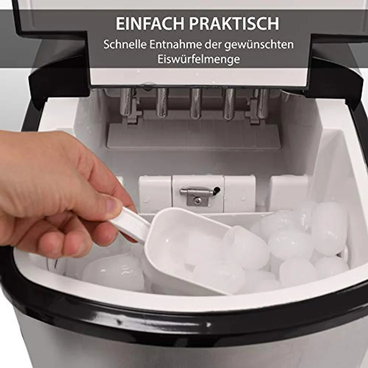 Syntrox Digitaler Edelstahl-Eiswürfelbereiter, Eiswürfelmaschine – Bild 9