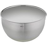 Emsa K32720 Prep&Bake Edelstahl-Rührschüssel 20 cm | rutschfester Boden | perfekte Stabilität | Ausgießlippe für präzises Ausgießen | spülmaschinenfest | kratzfest | stapelbar | Edelstahl/Grün