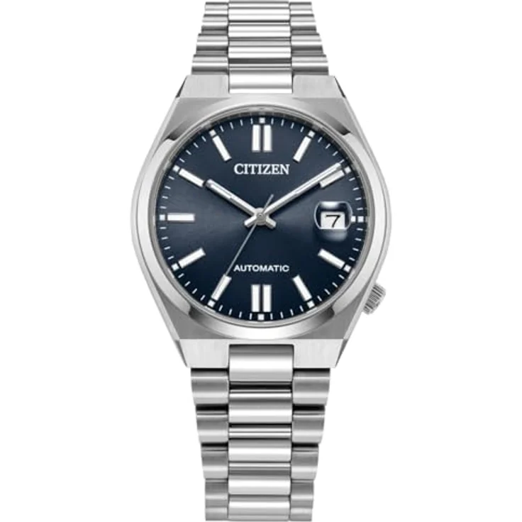Citizen NJ0200-50M Tsuyosa Herrenuhr, Automatikwerk mit blauem Zifferblatt, Edelstahlgehäuse 37 mm, 5 ATM wasserdicht – Bild 1
