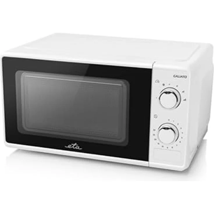 ETA Mikrowelle Galiato I 6 Stufen I Auftauen I Erwärmen I 700W I bis zu 30 min Timer I 17 Liter I Weiß – Bild 4