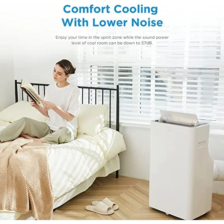 Midea Silent Cool 26 Pro Mobiles Klimagerät, 1000 W, 230 V, Weiß, 45,5 x 38 x 78 cm(BTH) – Bild 6