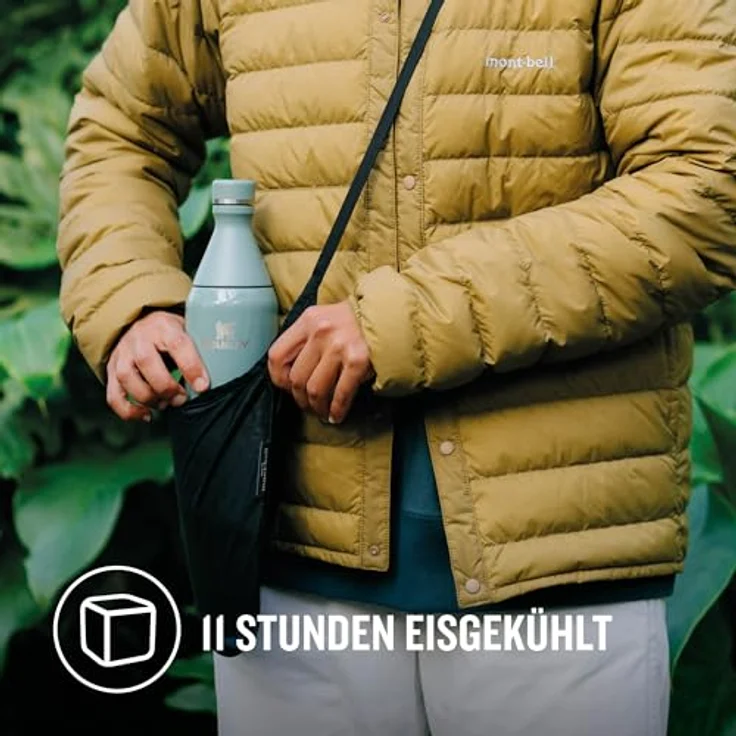 STANLEY All Day Slim Bottle 0,60 L, doppelwandige Vakuumisolierung, aus recyceltem Edelstahl, Farbe shale – Bild 4