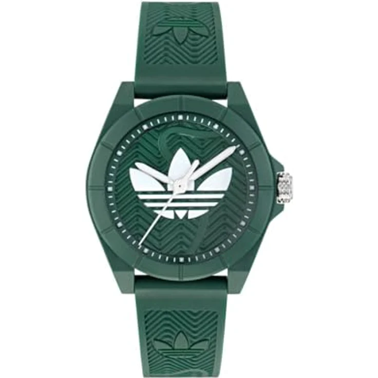 Adidas Originals Unisex Analog Armbanduhr Project Four, grün, Gehäusedurchmesser 41 mm, wasserdicht bis 5 bar, hochwertige Geschenkbox – Bild 1