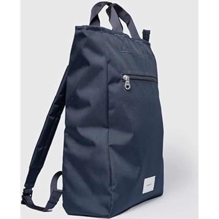 Sandqvist GROUND 2-Way Bag, Rucksack aus recyceltem Polyester mit Laptopfach für 16“ und wasserabweisend, schwarz – Bild 2