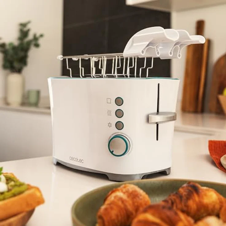 Cecotec Toast&Taste Double W, Vertikaler Toaster mit Doppelschlitz für 2, 650 W – Bild 6
