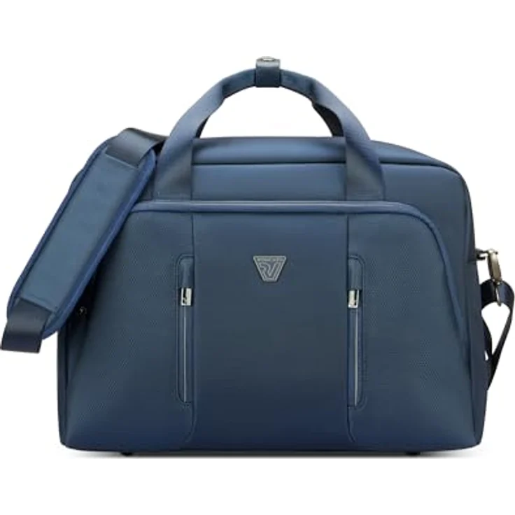 Roncato City 3.0 Schultertasche, Umhängetasche aus robustem Polyester mit verstellbarem Umhängeriemen, Schwarz – Bild 2