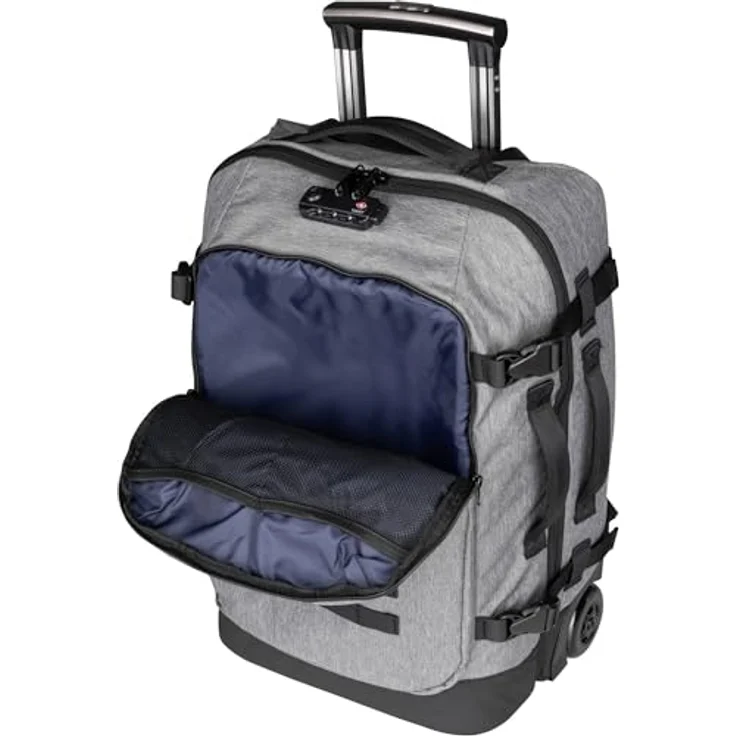 CABAIA Trolley Soft Suitcase Small, 2 Rollen aus recyceltem Polyester, ideal für Bordgepäck und Pendeln – Bild 3