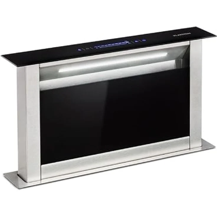 Klarstein Royal Flush Dunstabzugshaube 60 cm, A++, 576 m³/h Abluft, Touch-To-Slide Bedienfeld, Edelstahl & Glas, Geräuscharm 51 dB – Bild 1