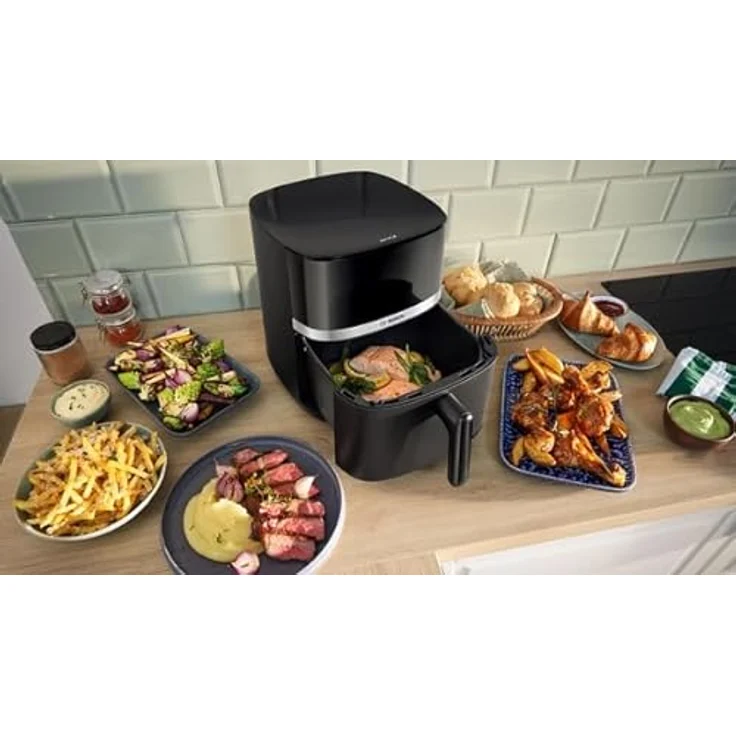 Bosch MAF462B1 Heißluftfritteuse, 6,1 Liter, 2050 Watt, Schwarz – Bild 3